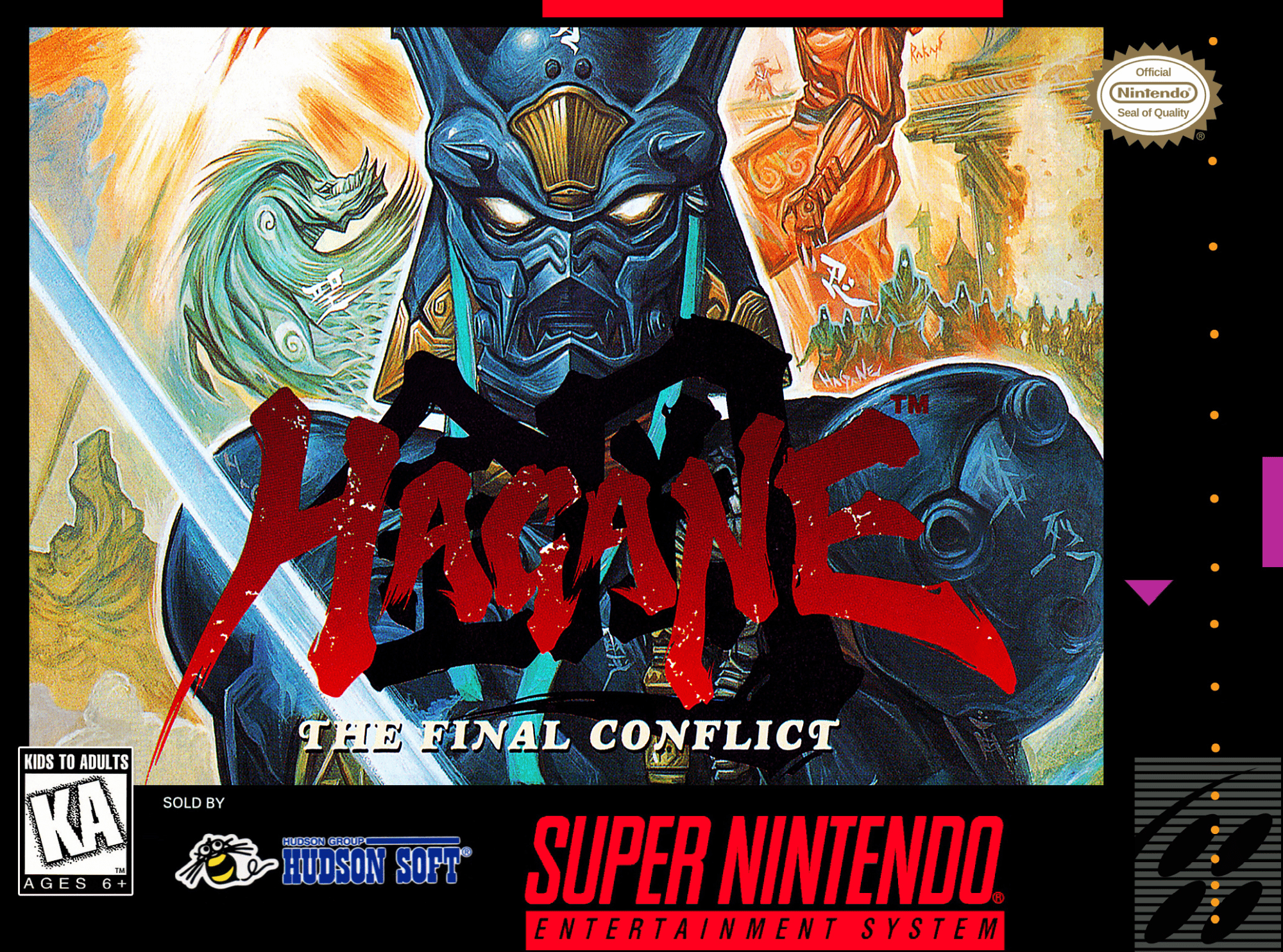 Hagane The Final Conflict box art for Super Nintendo